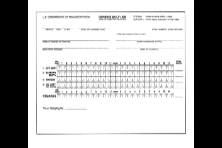 Driver's Daily Log Book - Trucking Industry