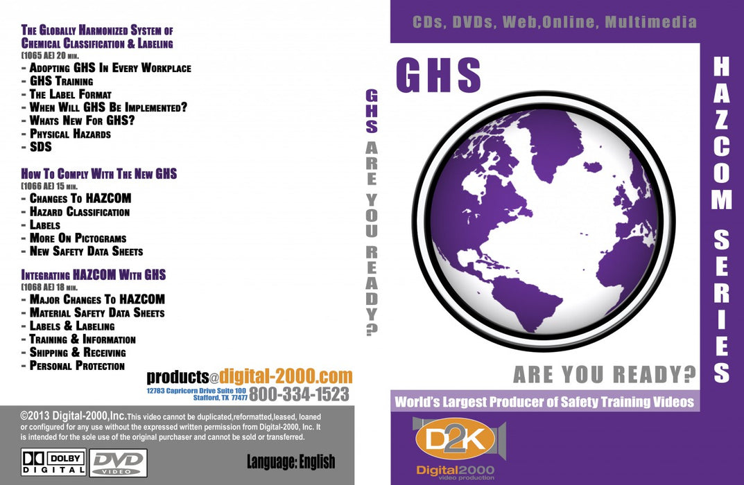 GHS &amp; Hazcom Training Videos